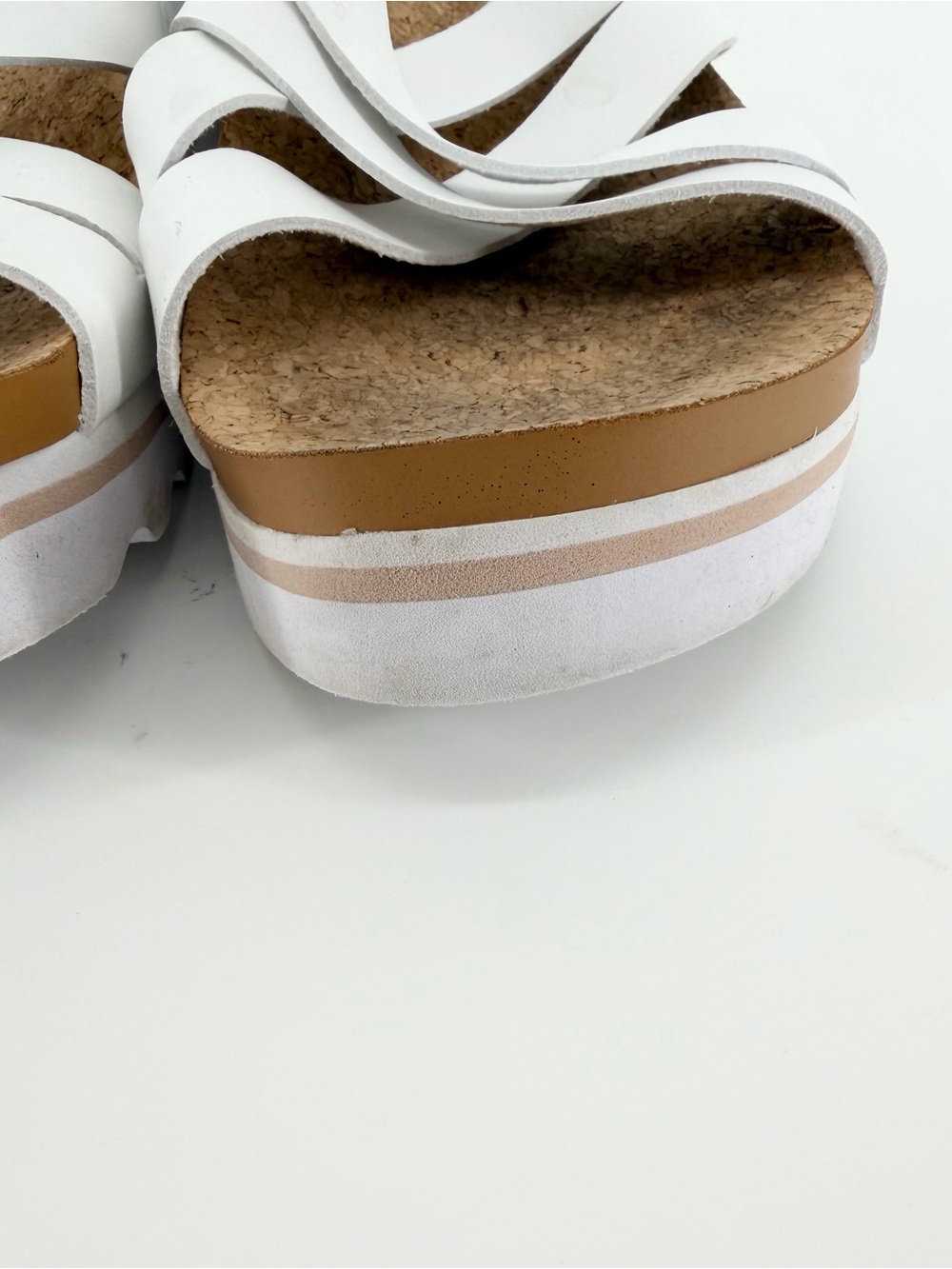 REEF White Cushion Bloom Hi Platform Slide Women’s Sandals Size 10 Beach Comfy - Picture 7 of 14